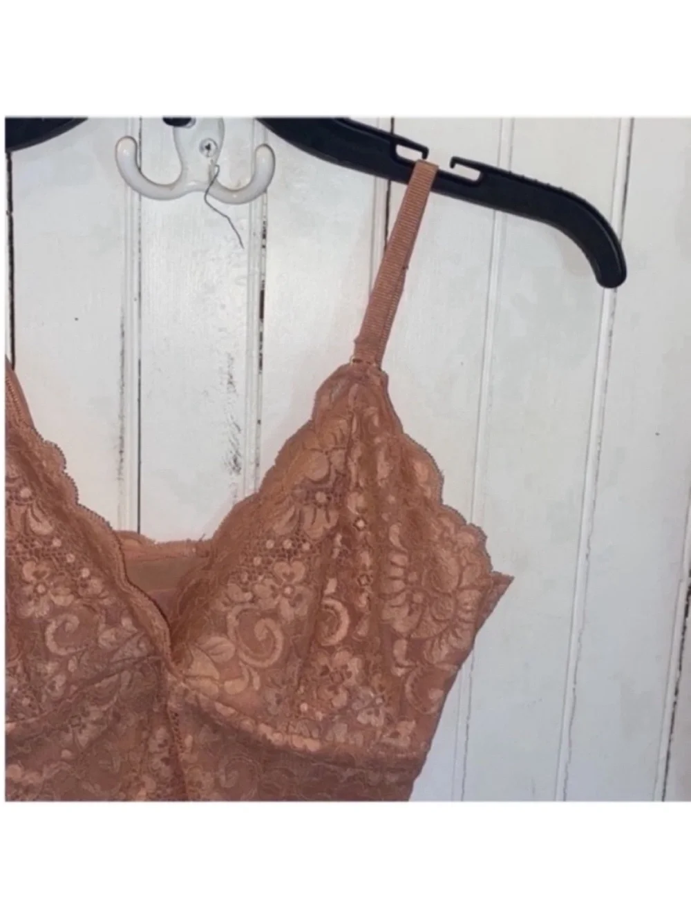 Free People HAH Smarty Pants Bodysuit Copper Rose Size S